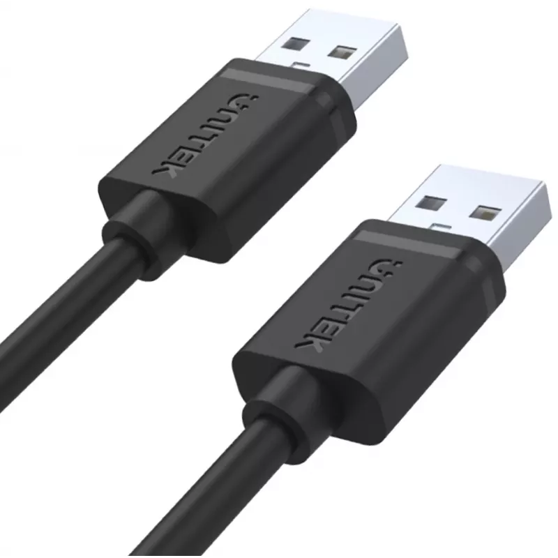 UNITEK Y-C442GBK USB 2.0 Type-A Męski do Type-A Męski Kabel 1.5m Czarny