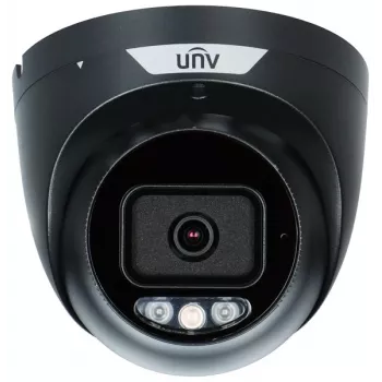 UNIVIEW IPC3635SS-ADF28KMC-I1-BLACK Tri-Guard IP Camera, 5MP, 2.8mm, ColorHunter, PoE