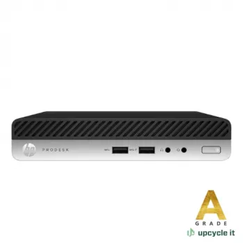 Upcycle IT HP ProDesk 400 G4 DM Desktop Mini PC - Intel Core i5-7500T, 8GB RAM, 256GB SSD, Windows 10 Pro, Czarny