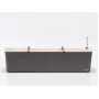 URBALIVE BERBERIS Samonawadniająca donica prostokątna 80 x 20 cm, szara