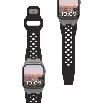 Urban Armor Gear Monarch Pasek do Apple Watch Ultra/42/44/45/46mm - Czarny/Tytan 194158114036