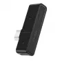 USAMS SJ386 Type-C+3.5mm Ładowanie i Audio Adapter Czarny