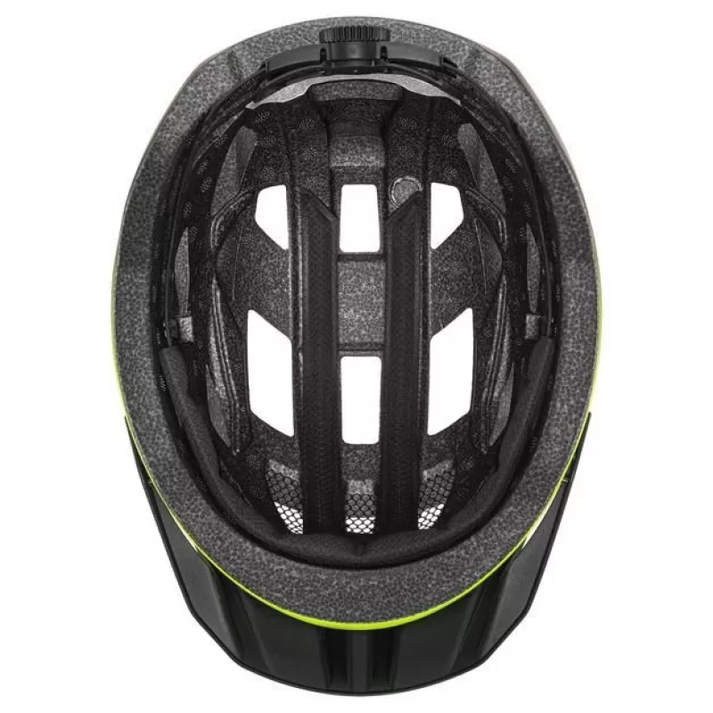 Kask rowerowy UVEX I-vo 2 56-60 cm, neonowożółty/czarny mat