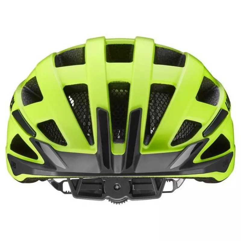 Kask rowerowy UVEX I-vo 2 56-60 cm, neonowożółty/czarny mat