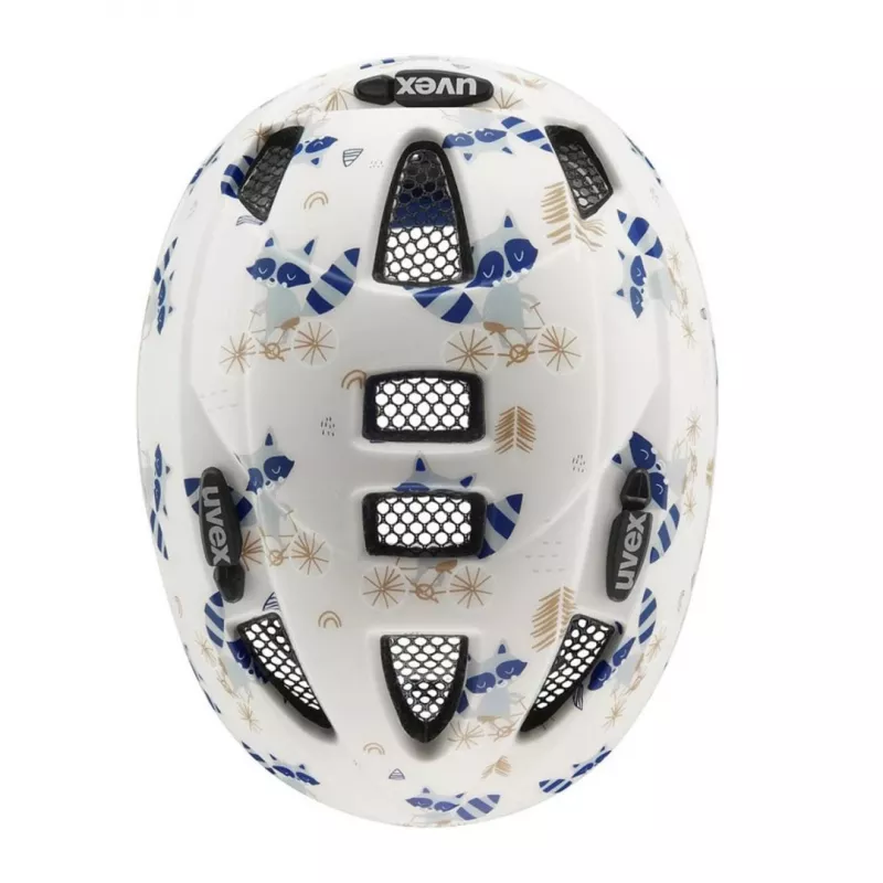 Kask rowerowy dziecięcy UVEX Kid 2 CC 46-52 cm, Raccoon Matt