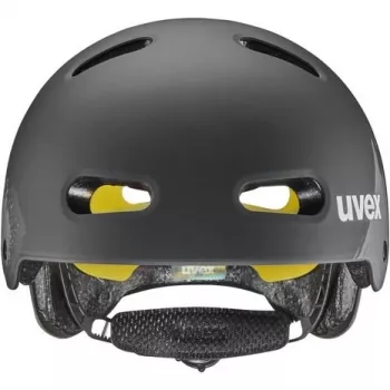 Kask rowerowy dziecięcy UVEX Kid 4 Style MIPS, Dirt Black Matt