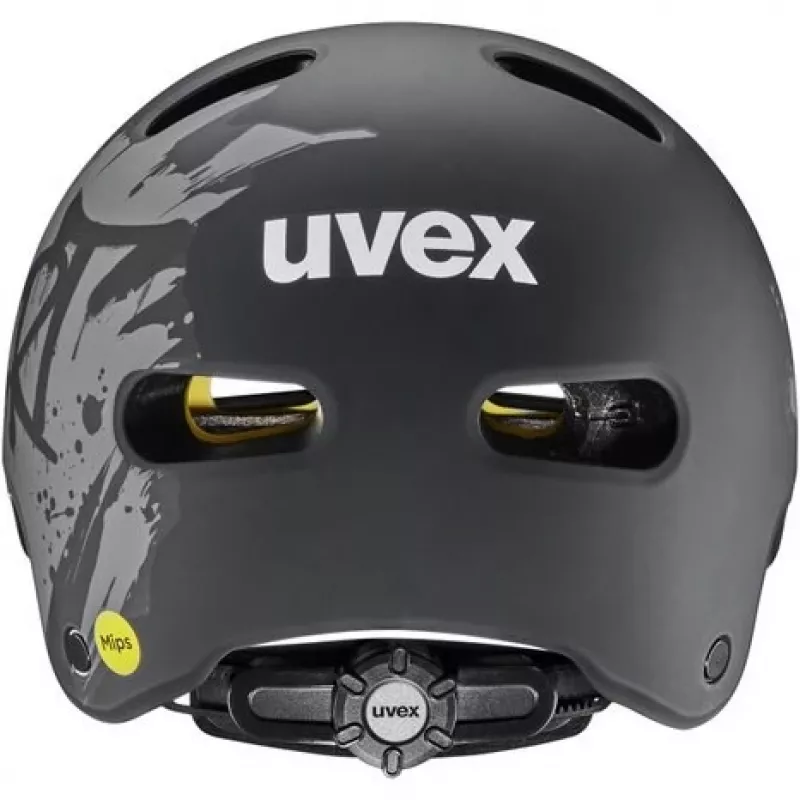 Kask rowerowy dziecięcy UVEX Kid 4 Style MIPS, Dirt Black Matt