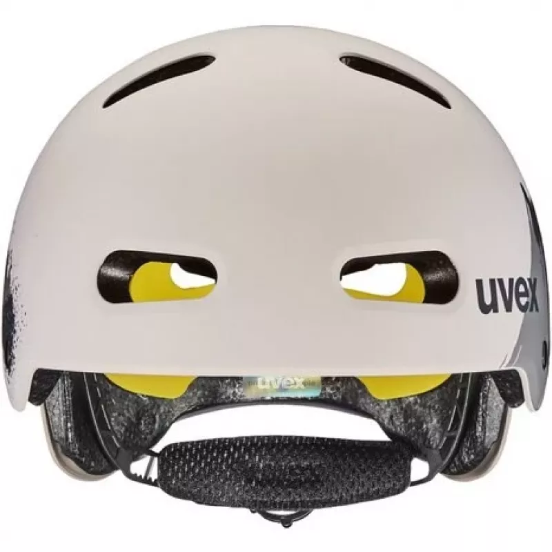 Kask rowerowy dziecięcy UVEX Kid 4 Style MIPS, Dirt Warm Grey