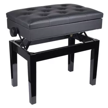 V-TONE BENCH 2 BK Ławka do pianina z pojemnikiem, czarna