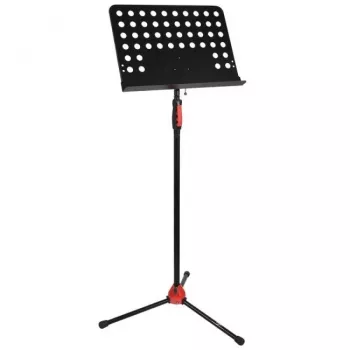 V-TONE DELUXE P1 Regulowany stojak na nuty i teksty piosenek, składany statyw z torbą, czarny