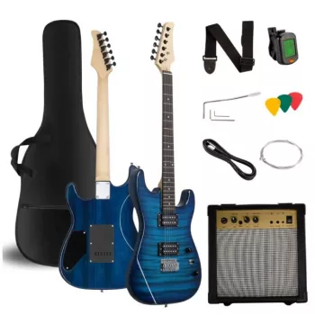 V-TONE EGW 39 BL Gitara Elektryczna 4/4 Stratocaster Niebieska