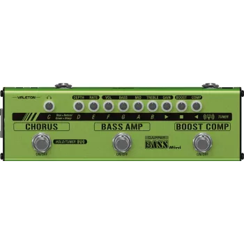 Valeton Dapper Bass Mini multiefekt basowy z kompresorem, boosterem, oktawerem, fuzzem, chorusem, tunerem i wyjściem DI