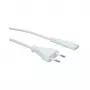 VALUE Przewód zasilający AC – Europlug do IEC 60320 C7, 1 m, Biały