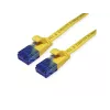 VALUE Cat.6A UTP Ekstra płaski kabel krosowy, Żółty, 0,5 m