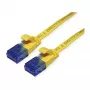 VALUE Cat.6A UTP Ekstra płaski kabel krosowy, Żółty, 0,5 m