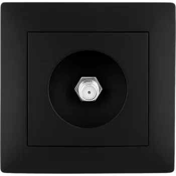 VCX WESA LC 45 Gniazdo końcowe RTV-SAT podtynkowe, 3 wyjścia (TV, Radio, SAT), 75 Ohm, czarne