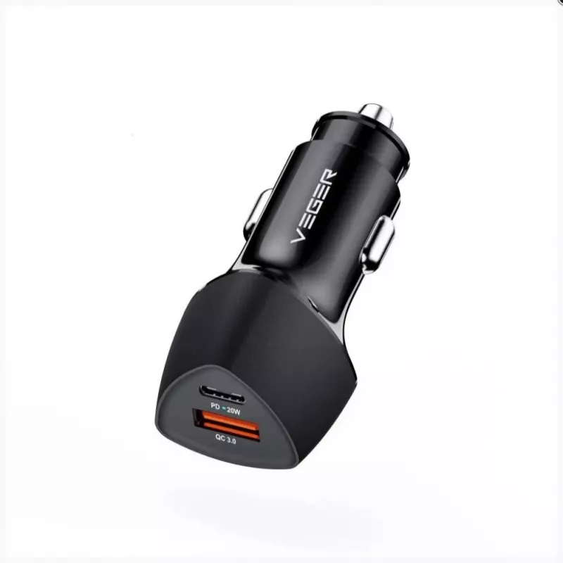 Ładowarka samochodowa Veger CC50 Rigorous PD38W (1A1C) Czarny