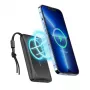 Veger MagOn Power Bank 10000 mAh Biały - Kompatybilny z MagSafe, PD QC3.0 20W Ładowanie Bezprzewodowe