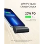 VEGER PlugOn Power Bank 5000 mAh 20W PD QC3.0 z wbudowanym złączem Lightning Czarny