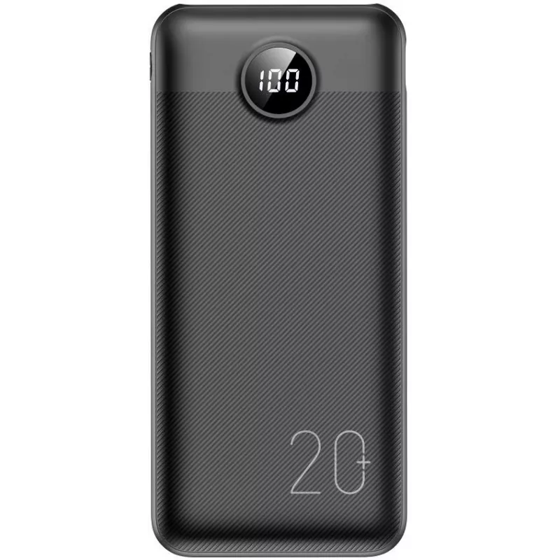 VEGER Power Bank 20000 mAh 20W PD QC 3.0 2x USB-A USB-C Czarny