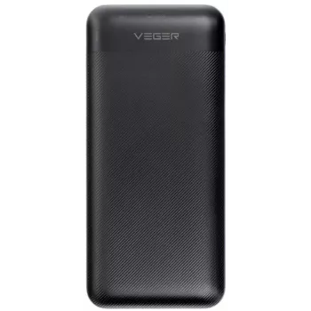 VEGER Power Bank 20000 mAh 20W PD QC 3.0 2x USB-A USB-C Czarny