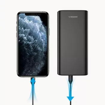 Veger Powerbank T100 (W2032C-100) PD QC3.0 5A 100W 20000 mAh Czarny