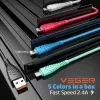 Veger V105 USB-A do Lightning Kabel 1,2 m Czarny 2,4A Ładowanie i synchronizacja