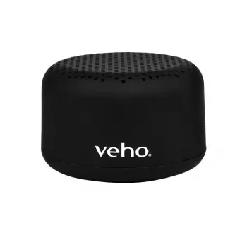 VEHO M3 Przenośny bezprzewodowy głośnik Bluetooth, 4W RMS, IPX5, Micro SD/AUX, czarny