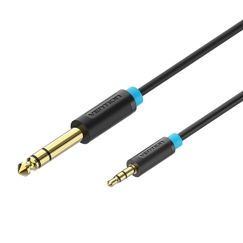 Vention BABBG Kabel Audio TRS 3.5mm na 6.35mm 1.5m, Czarny