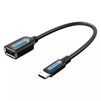 VENTION CCSBB USB 2.0 Type-C Męski do USB-A Żeński Kabel Adapter 0.15m Czarny