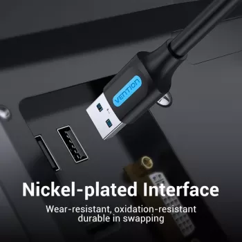 VENTION CONBI USB 3.0 Kabel Męski-Męski 3m Czarny