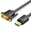 Przewód VENTION DisplayPort na DVI 1m Czarny HAFBF
