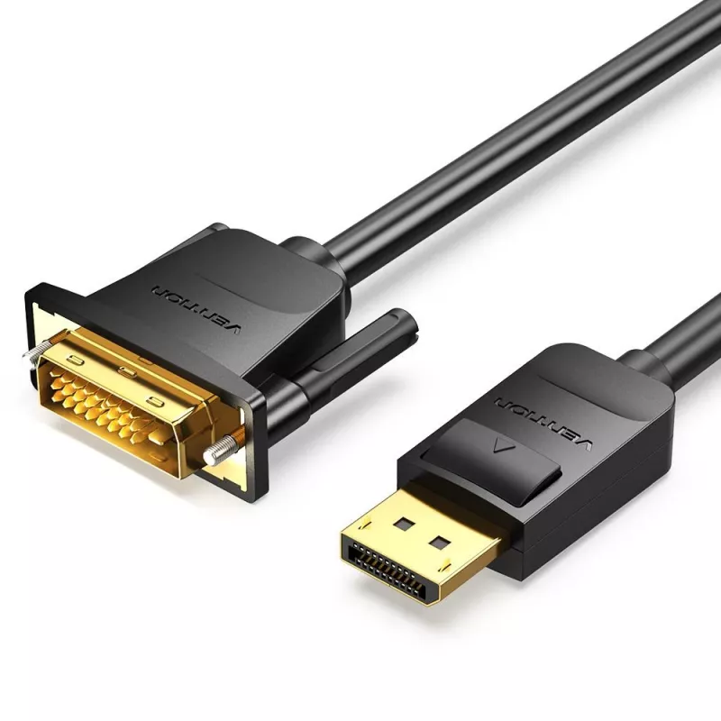 Przewód VENTION DisplayPort na DVI 1m Czarny HAFBF