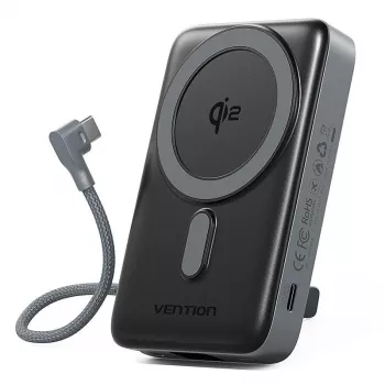 VENTION FKHH0 bezprzewodowy power bank 10000mAh 35W PD/QC szary