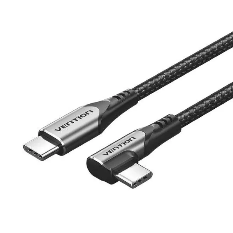 VENTION TRAHF USB-C do USB-C Kabel 1m Szary 10Gbps 100W PD 4K Video