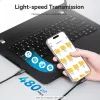 VENTION TRAHF USB-C do USB-C Kabel 1m Szary 10Gbps 100W PD 4K Video