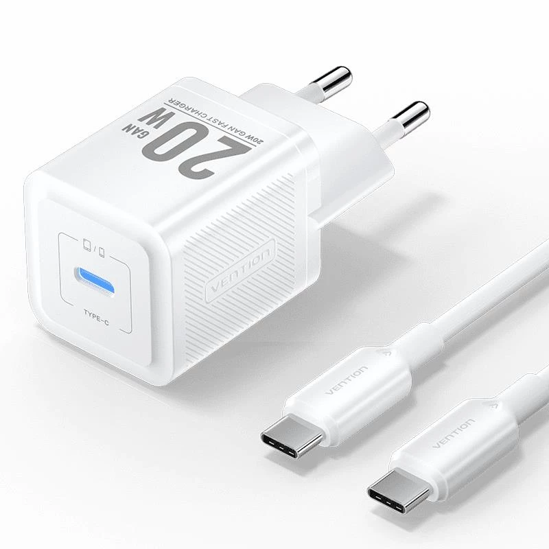 VENTION TZ-FEPW0-EU-01 20W USB-C Ładowarka Sieciowa Ładowarka Mobilna