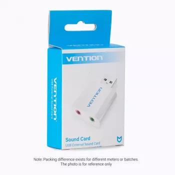 Karta dźwiękowa VENTION VAB-S13 USB 2.0 z hubem 2-portowym
