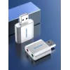 Karta dźwiękowa VENTION VAB-S13 USB 2.0 z hubem 2-portowym