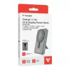 Verbatim Charge'n'Go power bank 2C z wyświetlaczem 10000 mAh szary