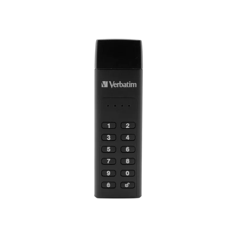 Verbatim Keypad Secure 32GB USB 3.2 Gen 1 Flash Drive with Hardware AES 256-bit Encryption - Black