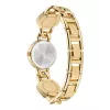 Zegarek damski Versace V-Circle Swiss Quartz 26mm czarna tarcza, skórzany pasek VE3C00422