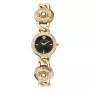 Zegarek damski Versace V-Circle Swiss Quartz 26mm czarna tarcza, skórzany pasek VE3C00422