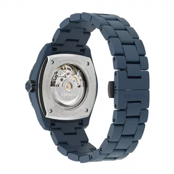 Zegarek męski Versace V-Extreme Pro VE7K00223 Swiss Quartz 43mm stal nierdzewna czarna tarcza srebrna bransoleta