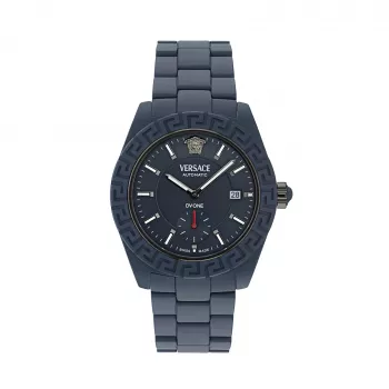 Zegarek męski Versace V-Extreme Pro VE7K00223 Swiss Quartz 43mm stal nierdzewna czarna tarcza srebrna bransoleta