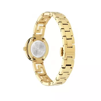 Zegarek damski VERSACE V-Motif Swiss Quartz 28mm stal nierdzewna srebrny VE7A00423