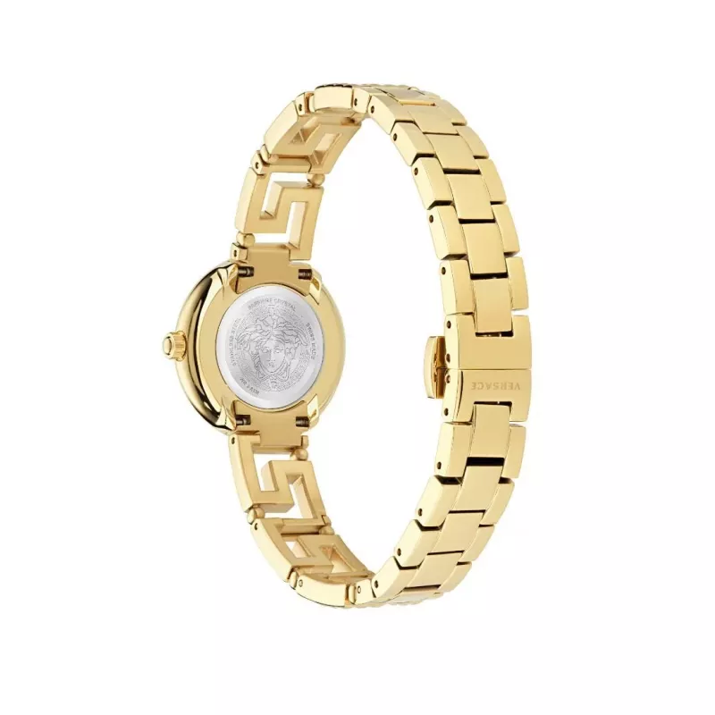 Zegarek damski VERSACE V-Motif Swiss Quartz 28mm stal nierdzewna srebrny VE7A00423