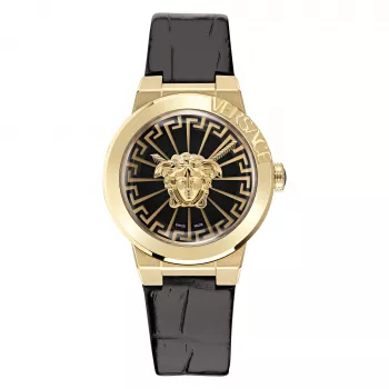 Zegarek damski VERSACE V-Motif Swiss Quartz VE3F00222 38mm srebrna stal nierdzewna