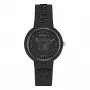 Versace V-Motif Damski Szwajcarski Zegarek Kwarcowy VE6G00223 39mm Czarna Tarcza Skórzany Pasek