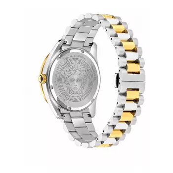 Zegarek męski VERSACE V-Race Swiss Quartz ze stali nierdzewnej, 42 mm, czarna tarcza VE8E00424